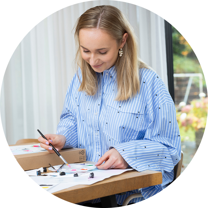 Le encanta crear productos
bonitos y estéticos.