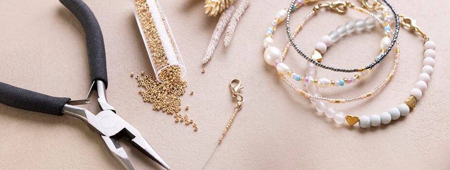 Cuentas y artículos para hacer joyería