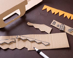 Utilice envases para decoraciones de Halloween