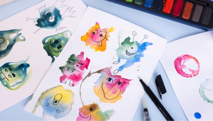 Cuadro de inspiración - Motivos de acuarela