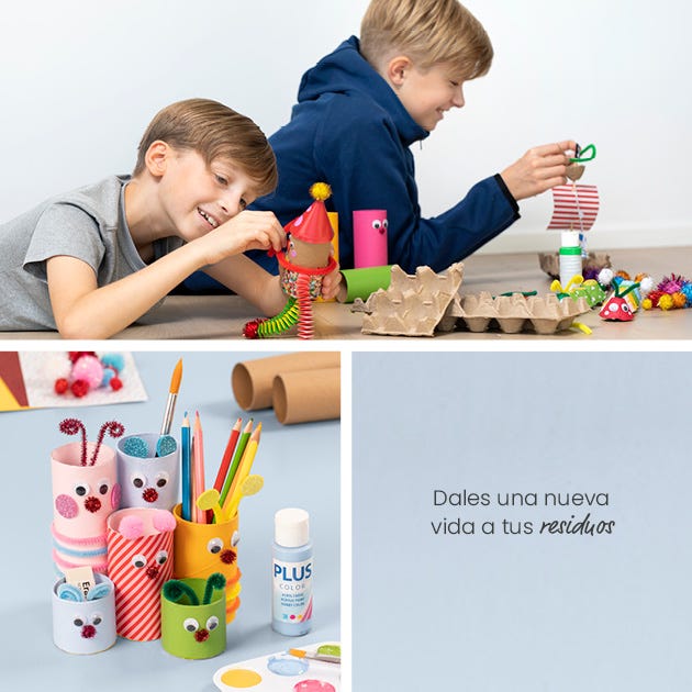 Imagen de collage: inspiración para saber dónde los residuos cobran nueva vida