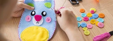 Coser y tejer para niños
