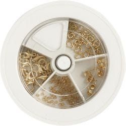 Kit básico de joyería, dorado/plateado, 1 set