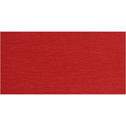 Papel Crepé, hoja 50x250 cm, rojo, 10 pliegues/ 1 paquete