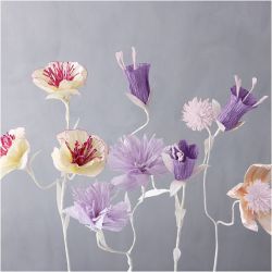 Papel Crep&eacute;, hoja 25x60 cm, Relaci&oacute;n cr&ecirc;pe: 180%, 105 gr, colores pastel, 8 hoja/ 1 paquete