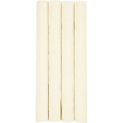 Papel crepé, hoja 25x60 cm, Relación crêpe: 180%, 105 gr, menos blanco, 4hoja/ 1 paquete