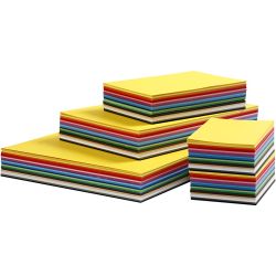 Cartulina Kraft Coloreada, A3,A4,A5,A6, 180 gr, surtido de colores, 1500 hojas stdas/ 1 paquete