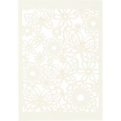 Cartulina con dibujos de encaje