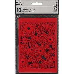 Cartulina con dibujos de encaje