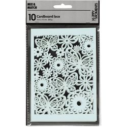 Cartulina con dibujos de encaje