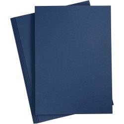 Tarjeta, A4, hoja 210x297 mm, 220 gr, azul, 10 ud/ 1 paquete