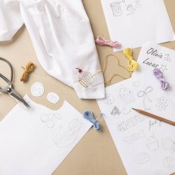 Papel hidrosoluble para bordado y aclarado