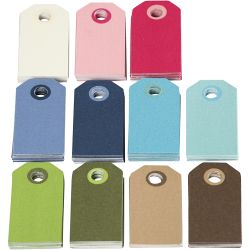 Etiquetas de colores para regalo