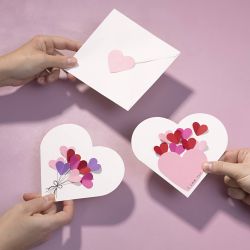Tarjetas con forma de corazón