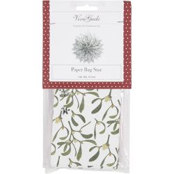 Estrella con bolsas de papel