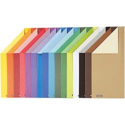Cartulina Color Bar, A4, hoja 210x297 mm, 250 gr, 16 hojas stdas/ 1 paquete