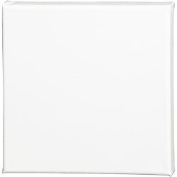 Lienzo, P: 1.6 cm, medidas 20x20 cm, 360 gr, blanco, 1 ud
