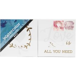 Lienzo con motivos dorados