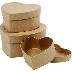 Cajas con forma de corazón
