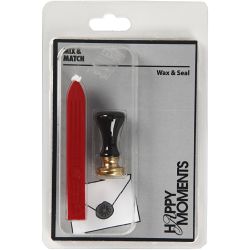Kit para sellar con cera, dia 17 mm, rojo, 1 set