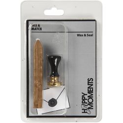 Kit para sellar con cera, dia 17 mm, dorado, 1 set