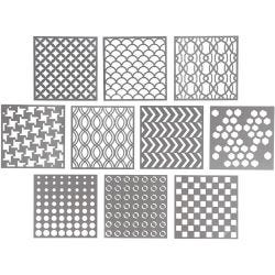 Plantilla, medidas 15x15 cm, grosor 0,31 mm, 10 hoja/ 1 paquete