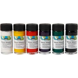 Pintura mágica efecto mármol