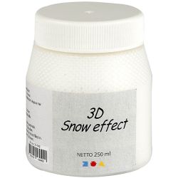 Pintura efecto nieve 3D