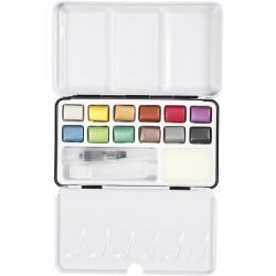 Pinturas Acuarelables Art, colores metálicos, 12 color/ 1 paquete