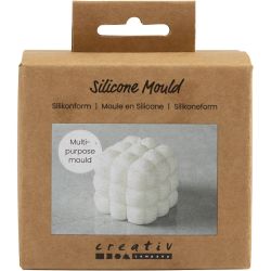 Molde de Silicona, Cuadrado con burbujas, A: 5 cm, dia 6 cm, A: 6 cm, 1 ud/ 1 paquete