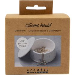 Molde de silicona, Tarro con tapa, A: 4,5 cm, dia 7,5 cm, 1 ud/ 1 paquete