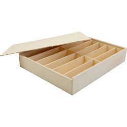 Caja de madera con tapa