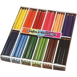 Lápices de Colores Colourtime, L. 17,45 cm, mina 5 mm, JUMBO, surtido de colores, 12x12 ud/ 1 paquete
