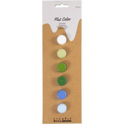 Pintura para manualidades Plus Color, azul/gris harmonía, 6x5ml/ 1 paquete