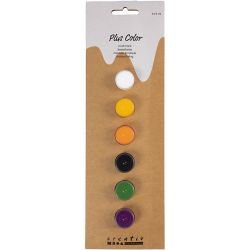 Pintura para manualidades Plus Color, colores, 6x5ml/ 1 paquete