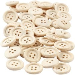 Botones de madera