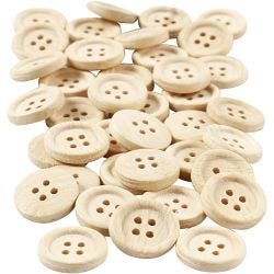 Botones de madera