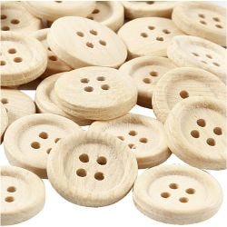Botones de madera