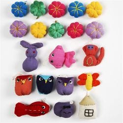 Mini animales de tela