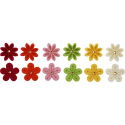Flores de fieltro