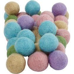 Bolitas de fieltro