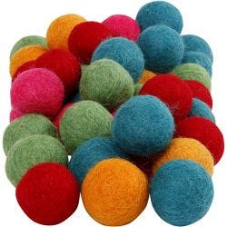 Bolitas de fieltro