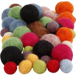 Bolitas de fieltro