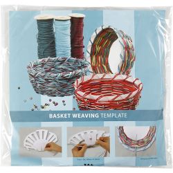 Plantilla para cesta tejida