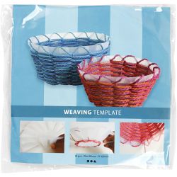 Plantilla para cesta tejida