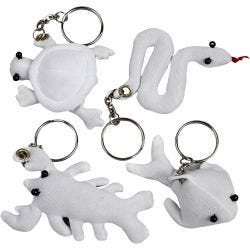 Figuras de tela con llavero