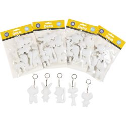 Figuras de tela con llavero