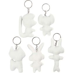 Figuras de tela con llavero