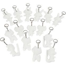 Figuras de tela con llavero