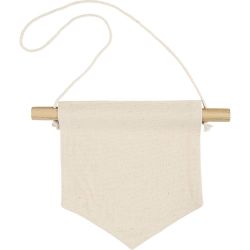 Pancarta de pared, Forma puntiaguda, A: 16,5 cm, A: 15 cm, 300 gr, color natural claro, 2 ud/ 1 paquete